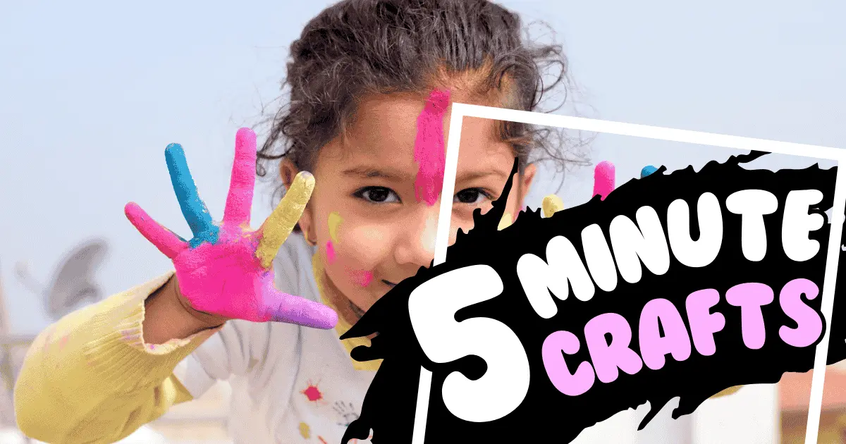 5 minute crafts for kids Actual Home Guide quick kids crafts budget-friendly kids crafts quick and easy crafts for kids simple craft materials easy crafts for all ages independent play activities